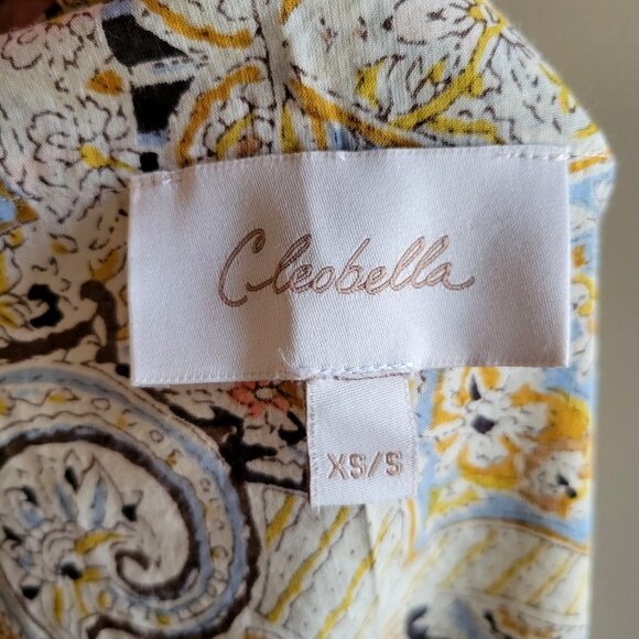 Evereve Cleobella Kalidescope Paisley Print Kimono Jacket- XS /S - Picture 3 of 9